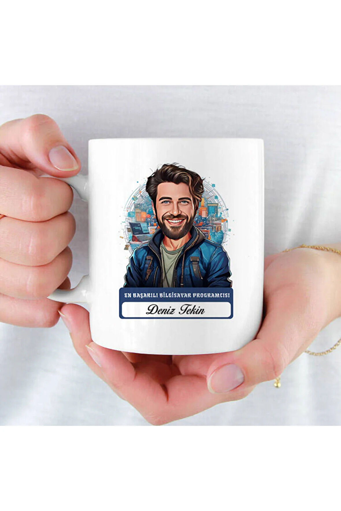 Mesleklere Özel Hediyelik|Kişiselleştirilebilir Bilgisayar Programcısı Hediye Kupa Bardak