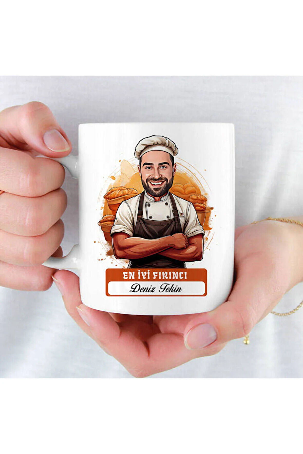 Mesleklere Özel Hediyelik|Kişiselleştirilebilir Fırıncı Hediye Kupa Bardak