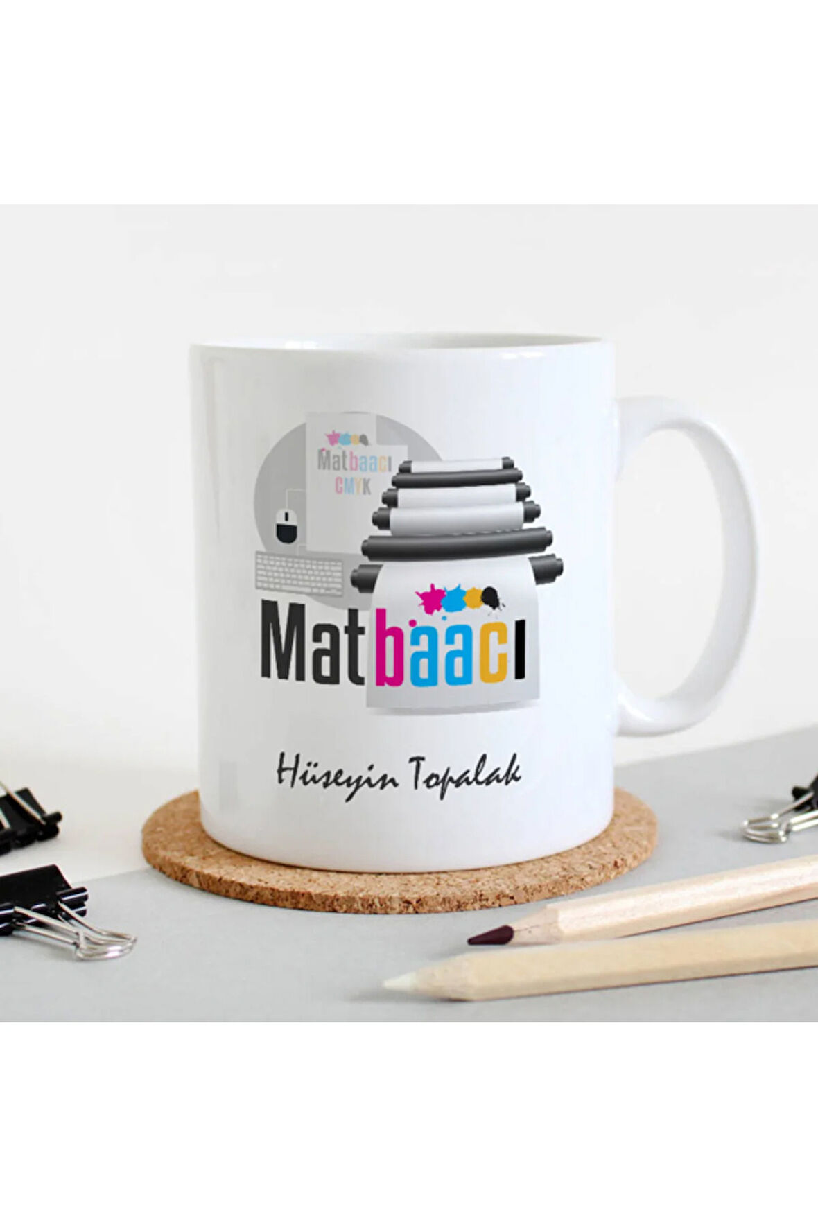 Mesleklere Özel Hediyelik|Kişiselleştirilebilir Matbaacı Hediye Kupa Bardak