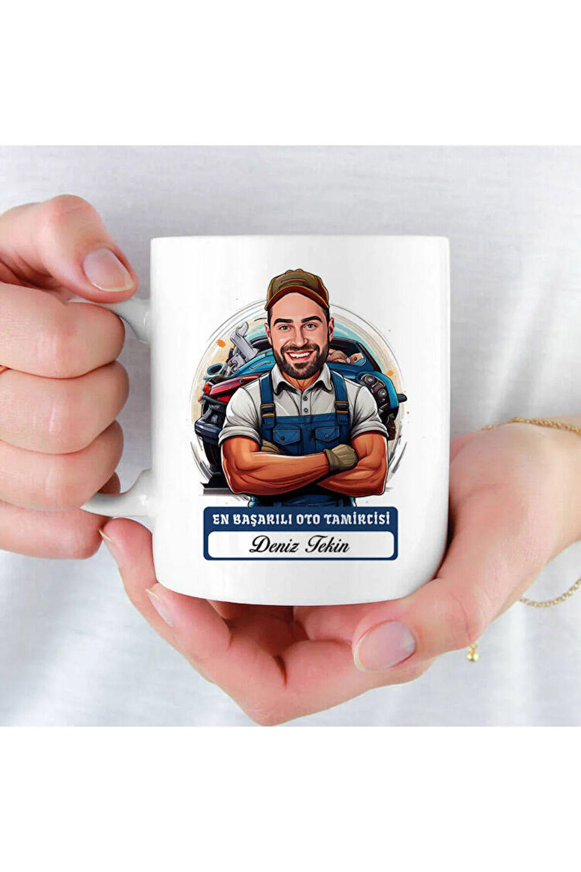 Mesleklere Özel Hediyelik|Kişiselleştirilebilir Oto Tamirci Hediye Kupa Bardak