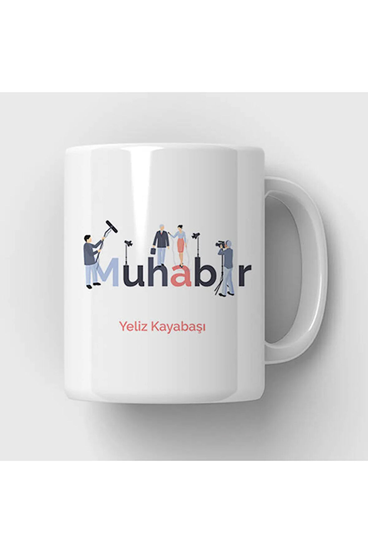 Mesleklere Özel Hediyelik|Kişiselleştirilebilir Muhabir Uzmanı Hediye Kupa Bardak