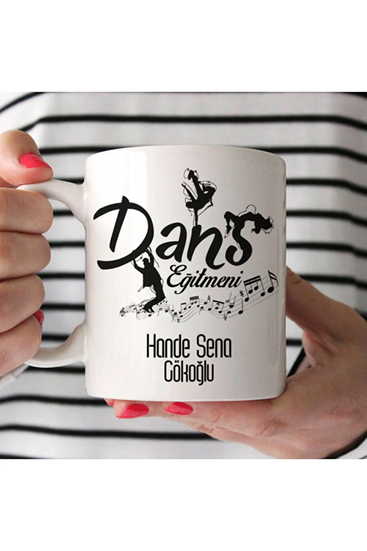 Mesleklere Özel Hediyelik|Kişiselleştirilebilir Dans Eğitmeni Hediye Kupa Bardak