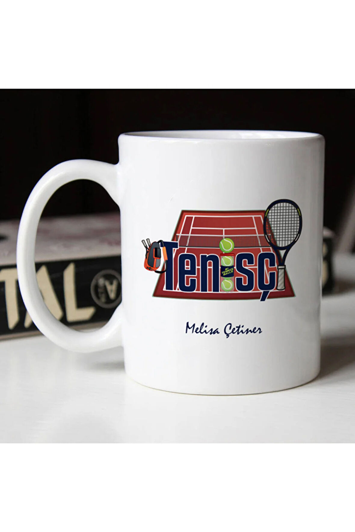 Mesleklere Özel Hediyelik|Kişiselleştirilebilir Tenisçi Hediye Kupa Bardak