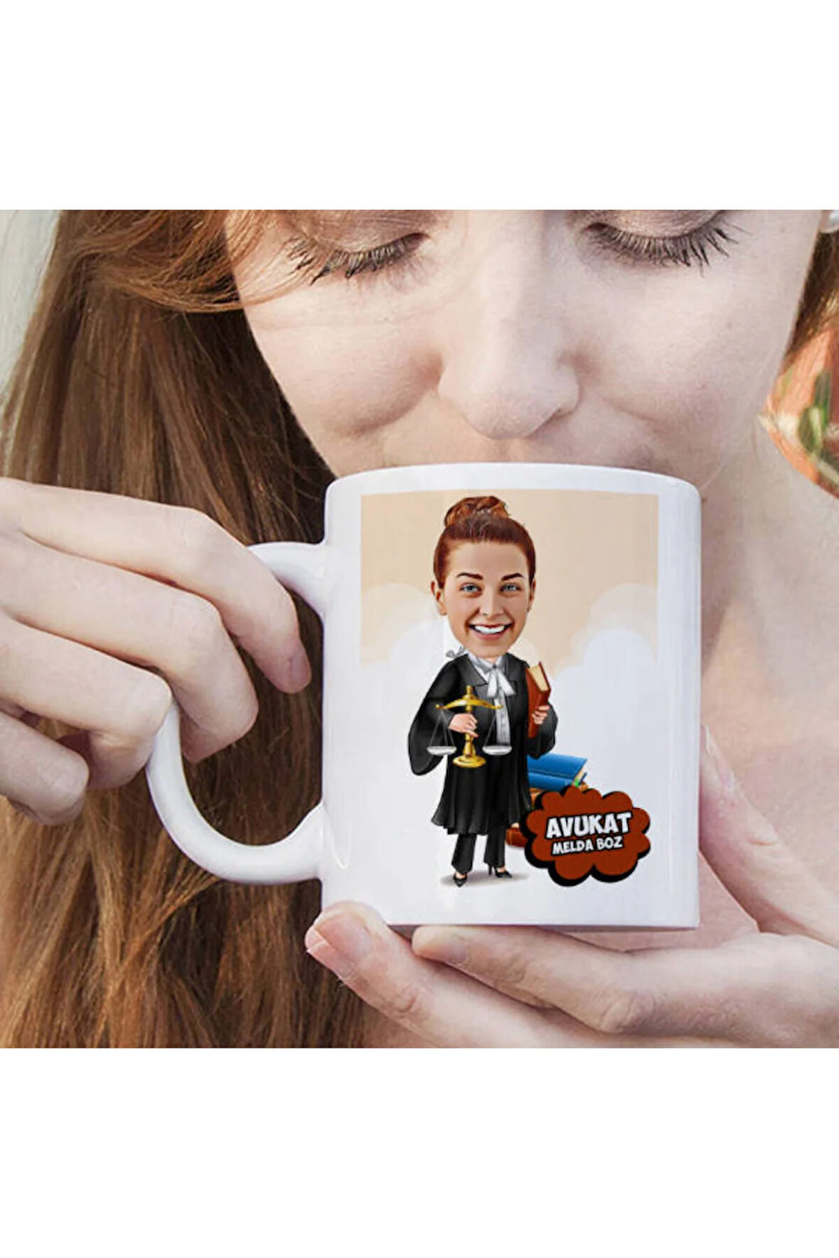 Mesleklere Özel Hediyelik|Kişiselleştirilebilir Kadın Avukat Hediye Kupa Bardak