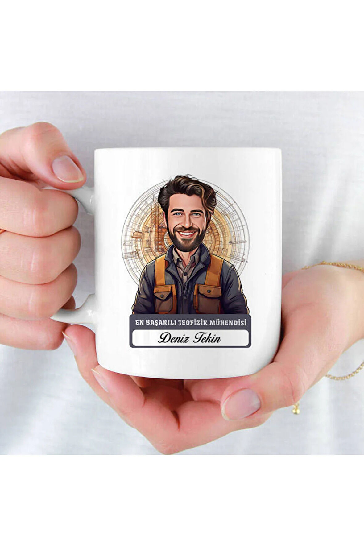 Mesleklere Özel Hediyelik|Kişiselleştirilebilir Jeofizik Mühendisi Hediye Kupa Bardak