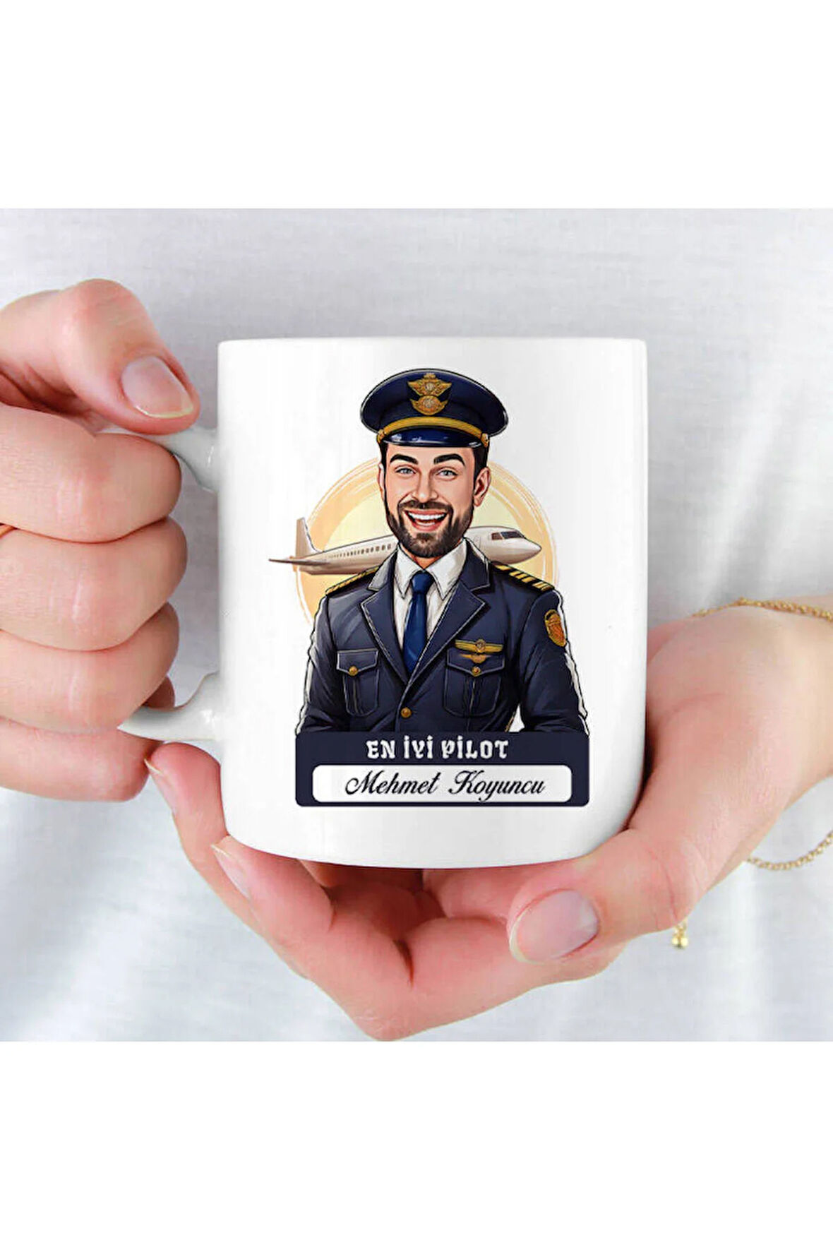 Mesleklere Özel Hediyelik|Kişiselleştirilebilir Pilot Avukat Hediye Kupa Bardak