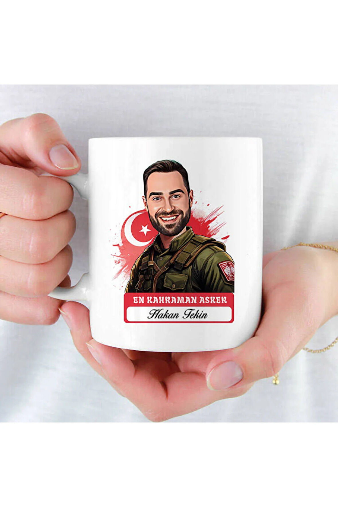 Mesleklere Özel Hediyelik|Kişiselleştirilebilir Asker-Komutan Hediye Kupa Bardak