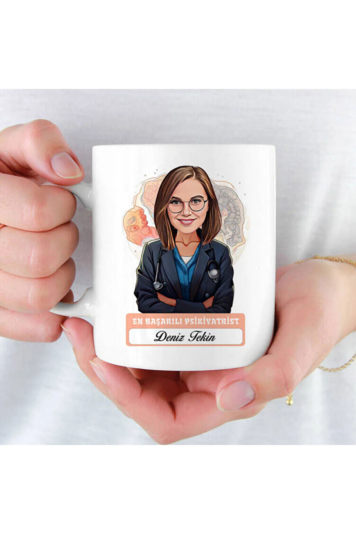 Mesleklere Özel Hediyelik|Kişiselleştirilebilir Psikiyatris-Psikolog Hediye Kupa Bardak