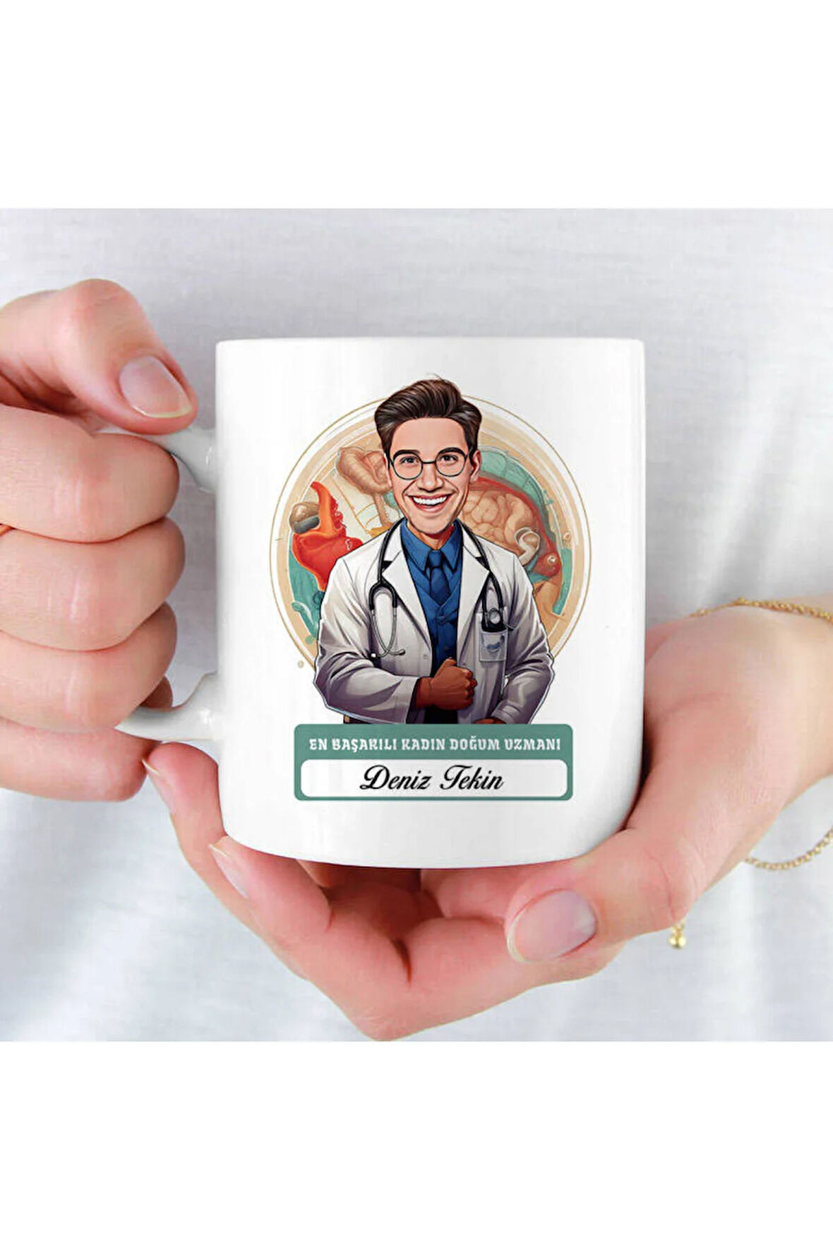 Mesleklere Özel Hediyelik|Kişiselleştirilebilir Kadın Doğum Uzmanı Hediye Kupa Bardak