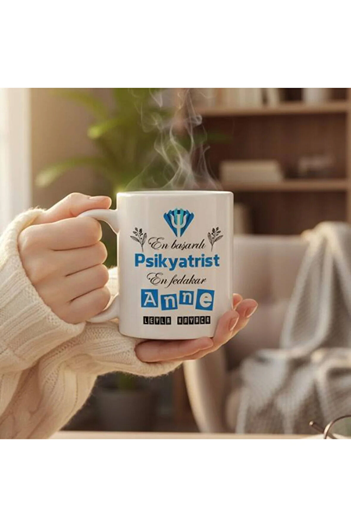 Mesleklere Özel Hediyelik|Kişiselleştirilebilir Psikolog Anne Hediye Kupa Bardak