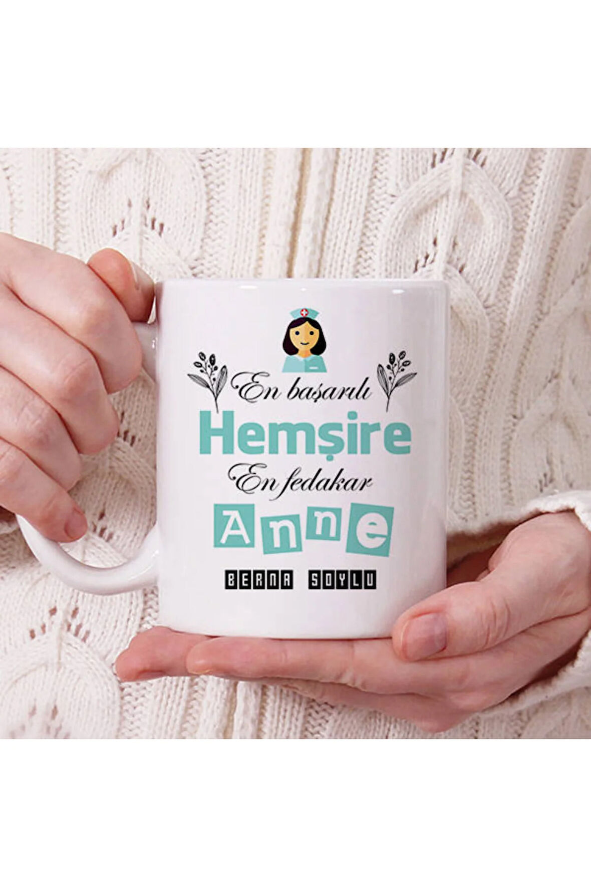 Mesleklere Özel Hediyelik|Kişiselleştirilebilir Hemşire-Anne Hediye Kupa Bardak