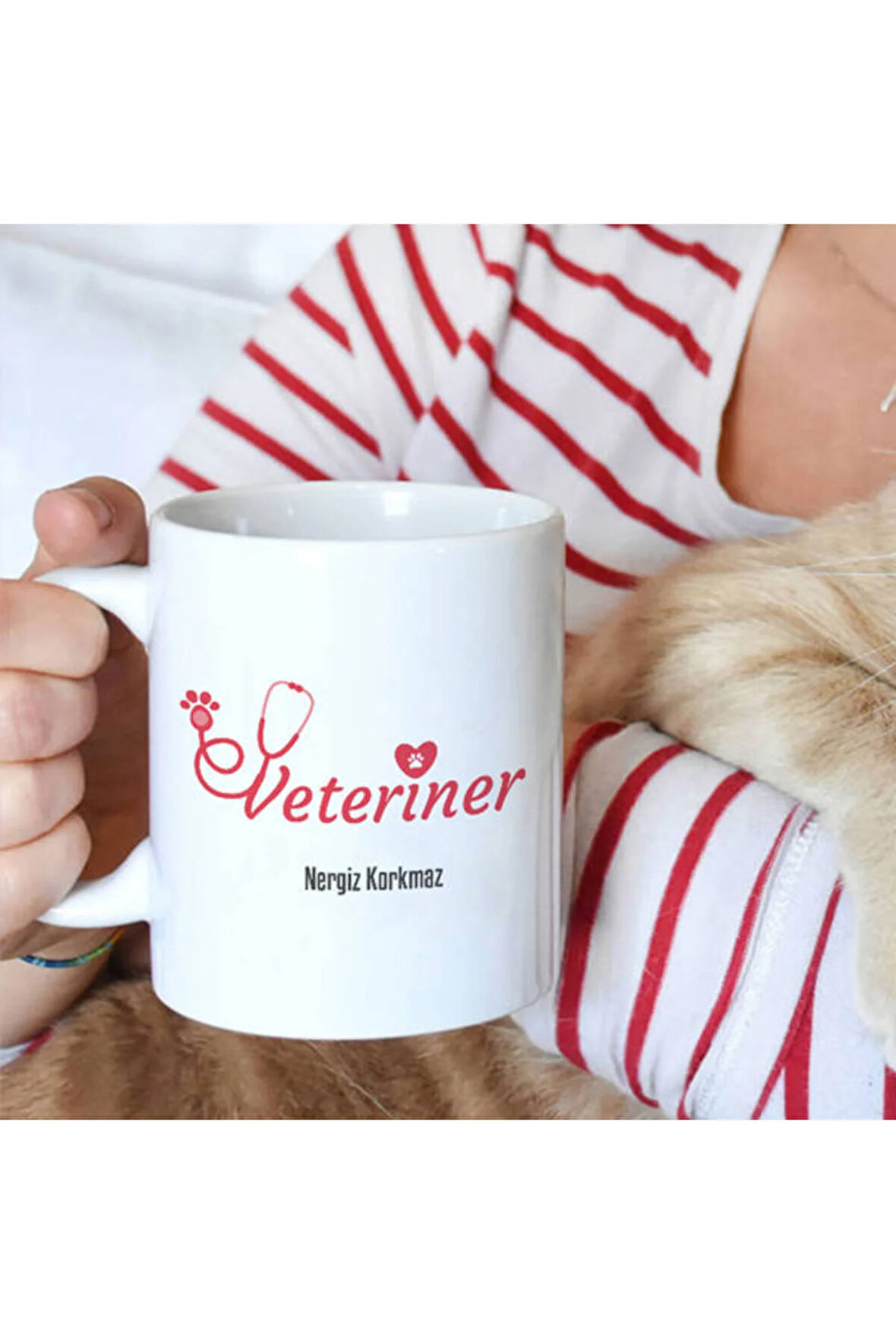 Mesleklere Özel Hediyelik|Kişiselleştirilebilir Veteriner 2 Hediye Kupa Bardak