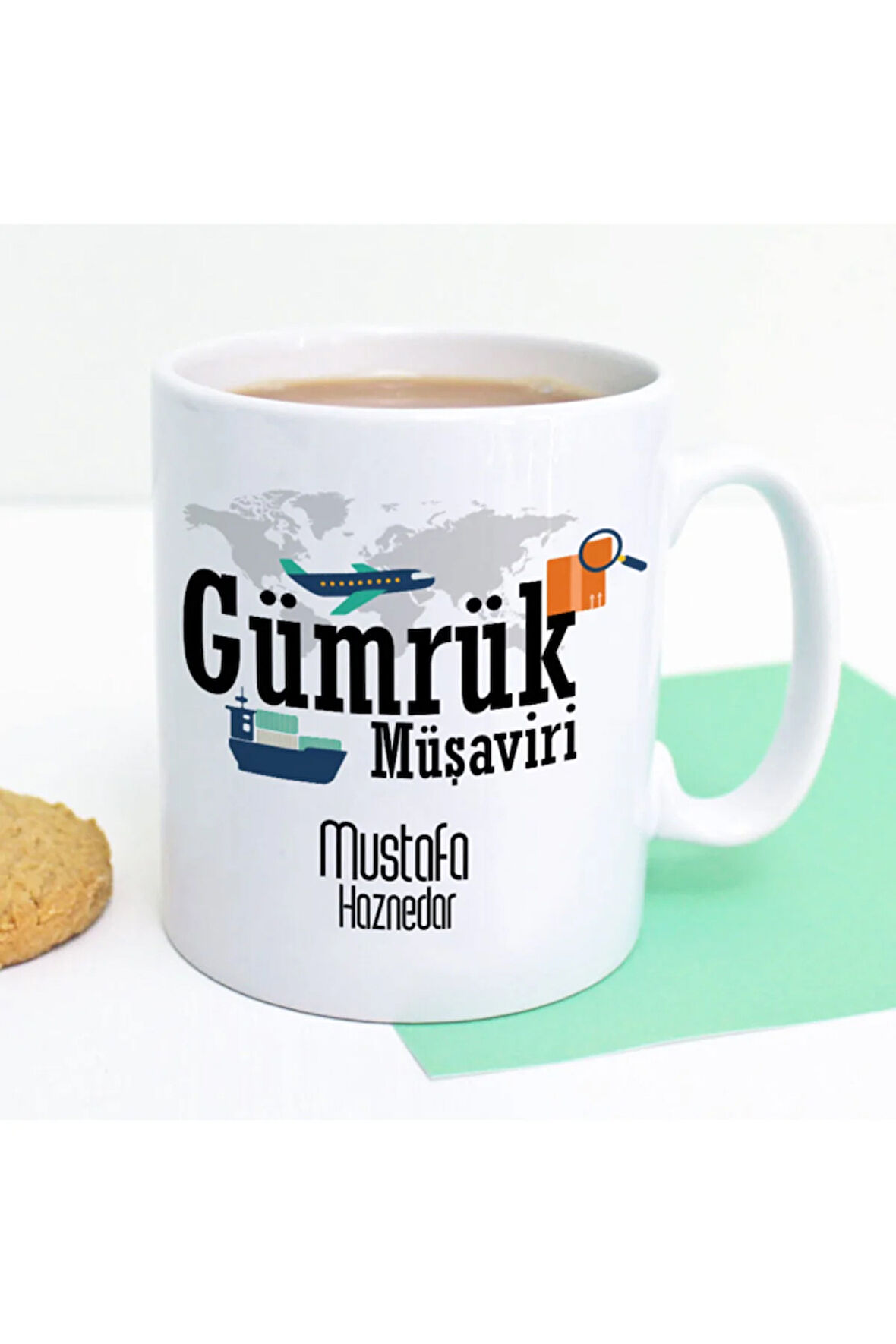 Mesleklere Özel Hediyelik|Kişiselleştirilebilir Gümrük Müşaviri Hediye Kupa Bardak