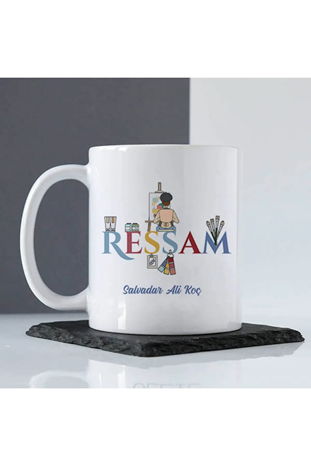 Mesleklere Özel Hediyelik|Kişiselleştirilebilir Ressam Hediye Kupa Bardak