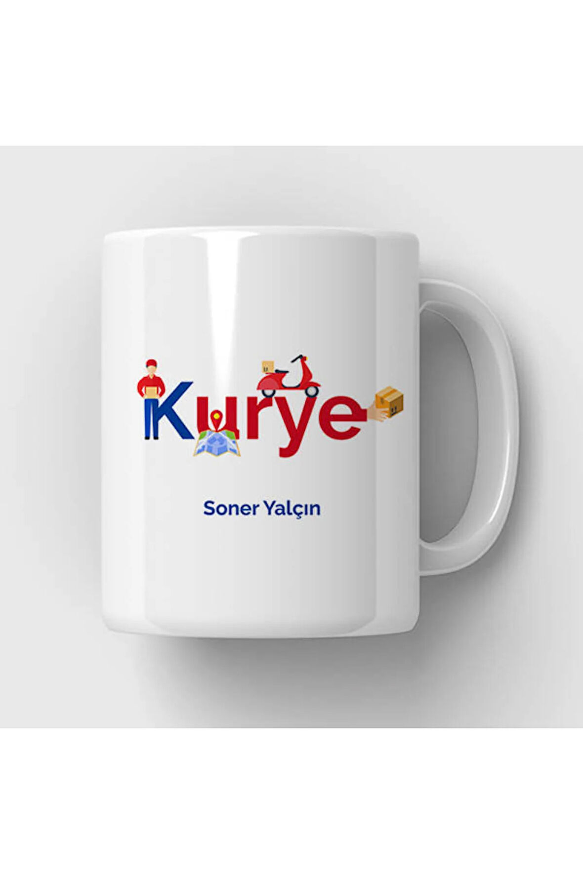 Mesleklere Özel Hediyelik|Kişiselleştirilebilir Kurye Hediye Kupa Bardak