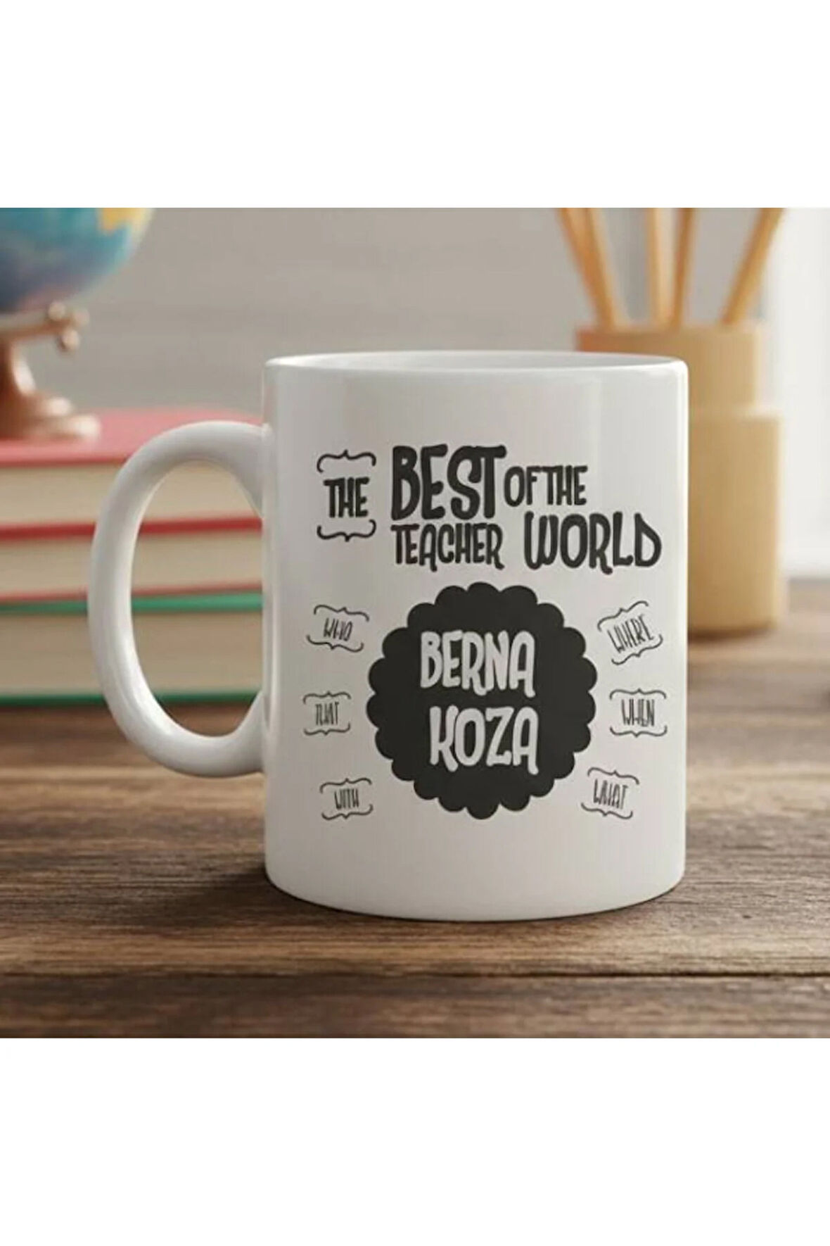 Mesleklere Özel Hediyelik|Kişiselleştirilebilir İngilizce Öğretmeni Hediye Kupa Bardak