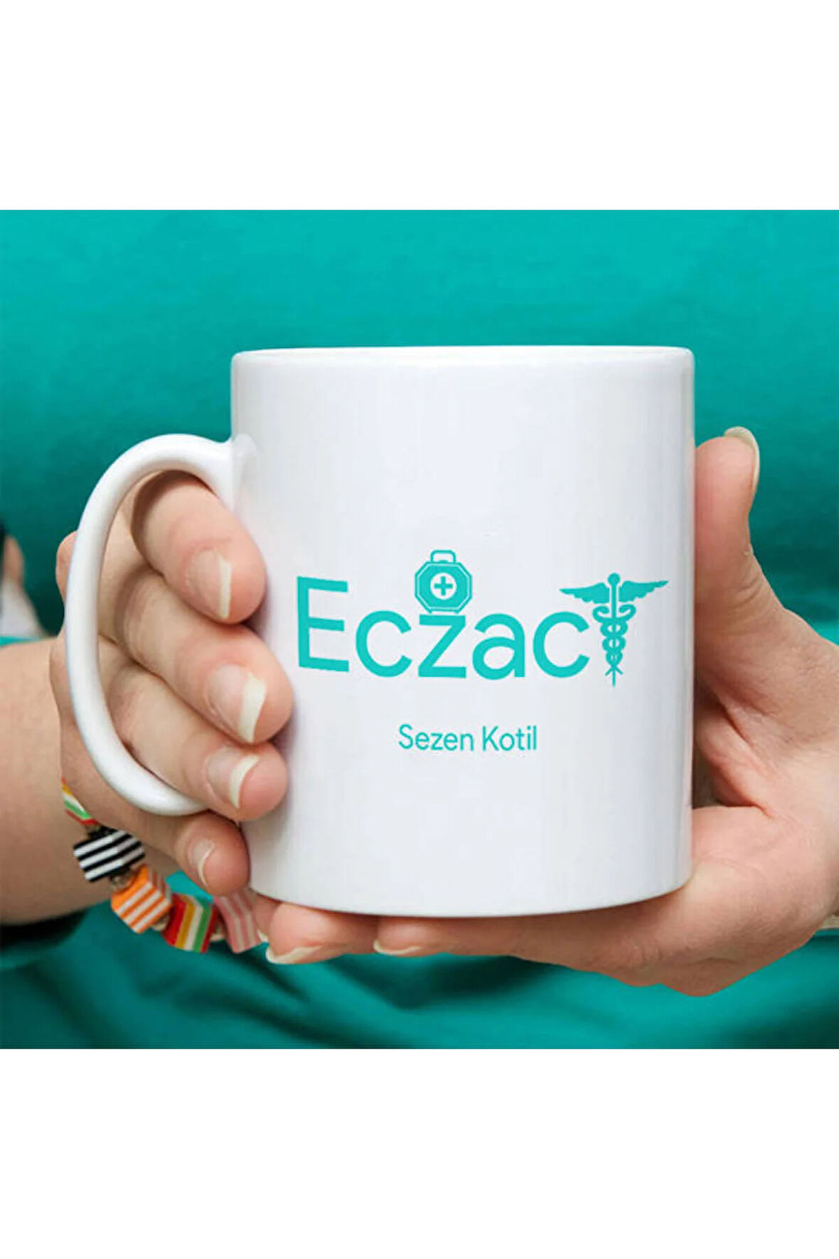 Mesleklere Özel Hediyelik|Kişiselleştirilebilir Eczacı 2 Hediye Kupa Bardak