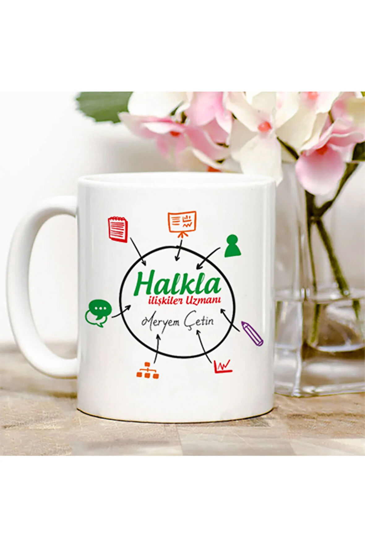 Mesleklere Özel Hediyelik|Kişiselleştirilebilir Halkla İlişkiler Şöförü Hediye Kupa Bardak