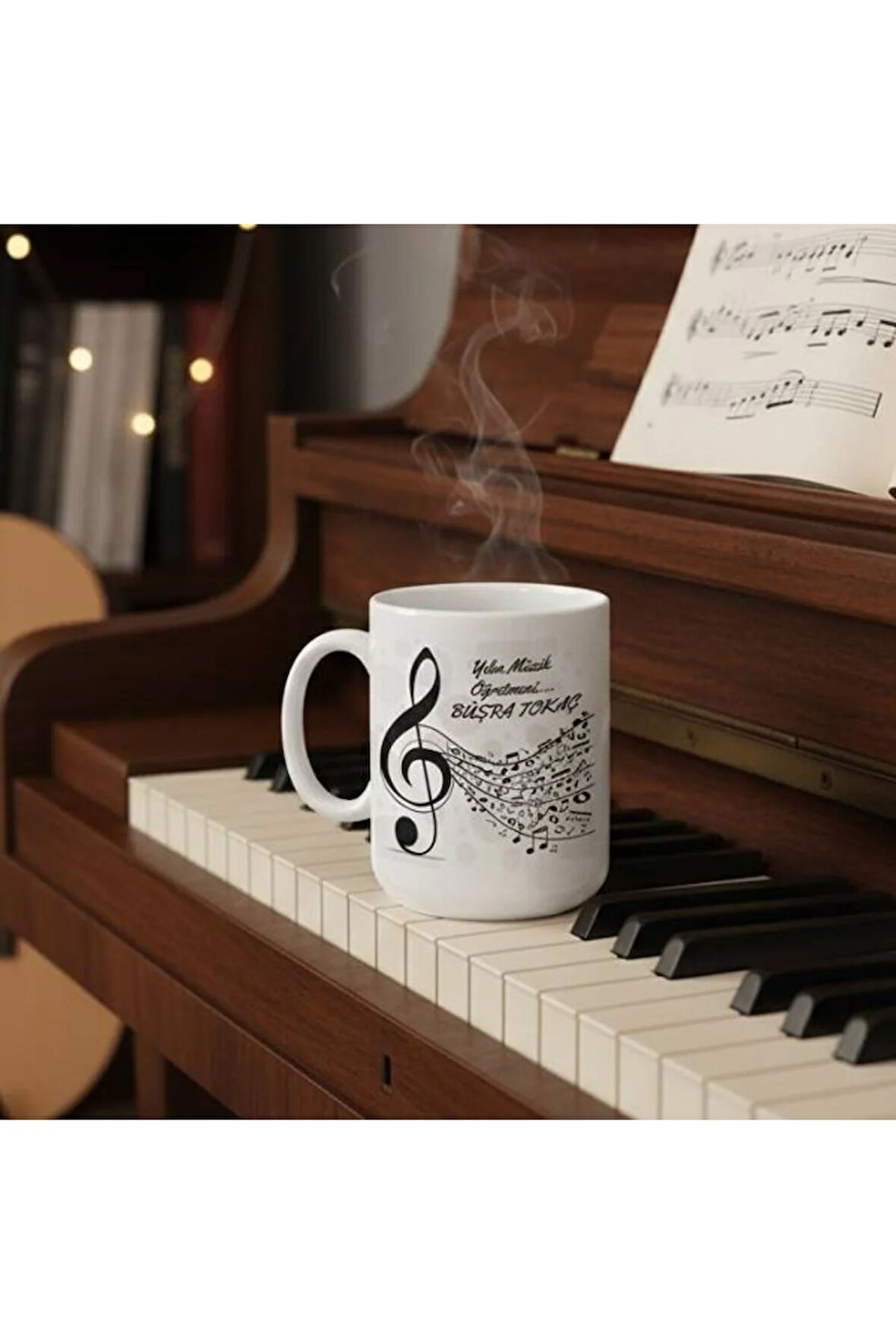 Mesleklere Özel Hediyelik|Kişiselleştirilebilir Müzik Öğretmeni Hediye Kupa Bardak