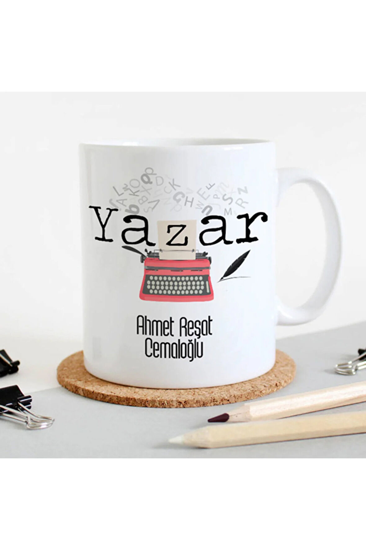 Mesleklere Özel Hediyelik|Kişiselleştirilebilir Yazar Hediye Kupa Bardak