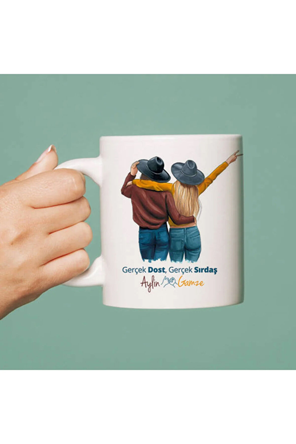 Sevgileye-Arkadaşa Özel Hediyelik|Kişiselleştirilebilir Hediye Kupa Bardak