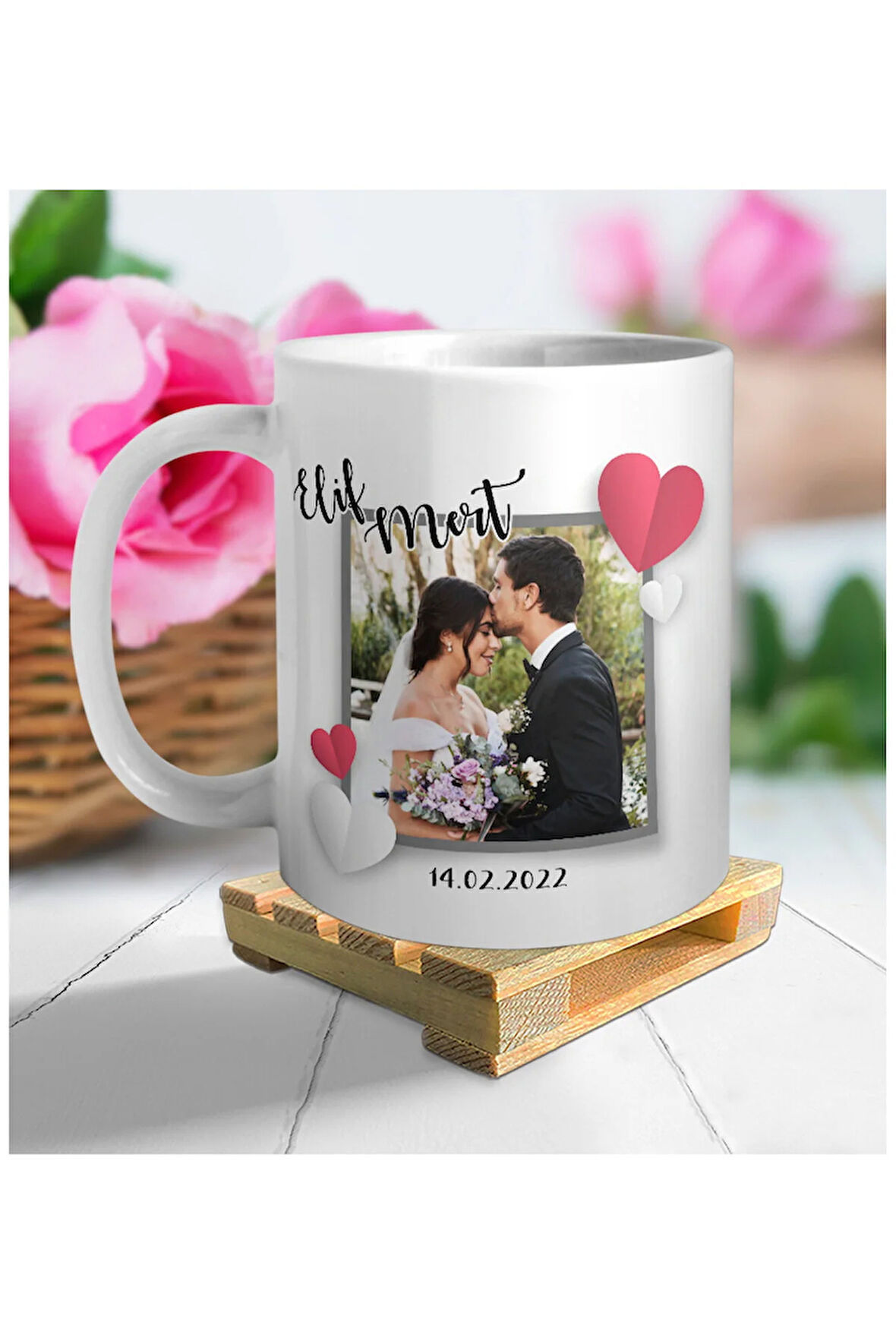 Sevgililer Gününe Özel| Kişiselleştirilebilir Sevgiliye Hediye Kupa Bardak