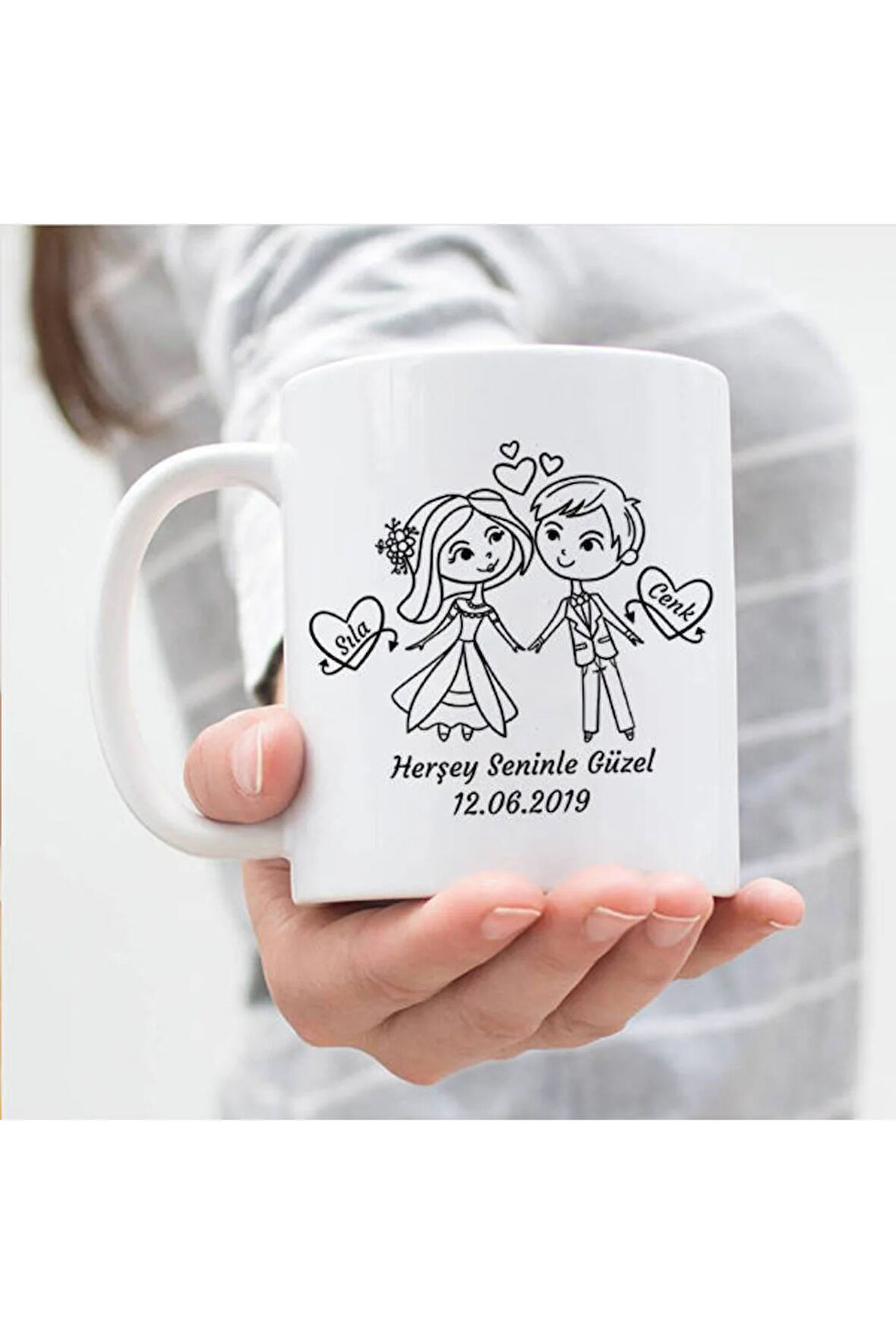 Sevgililer Gününe Özel| Kişiselleştirilebilir Sevgiliye Hediye Kupa Bardak