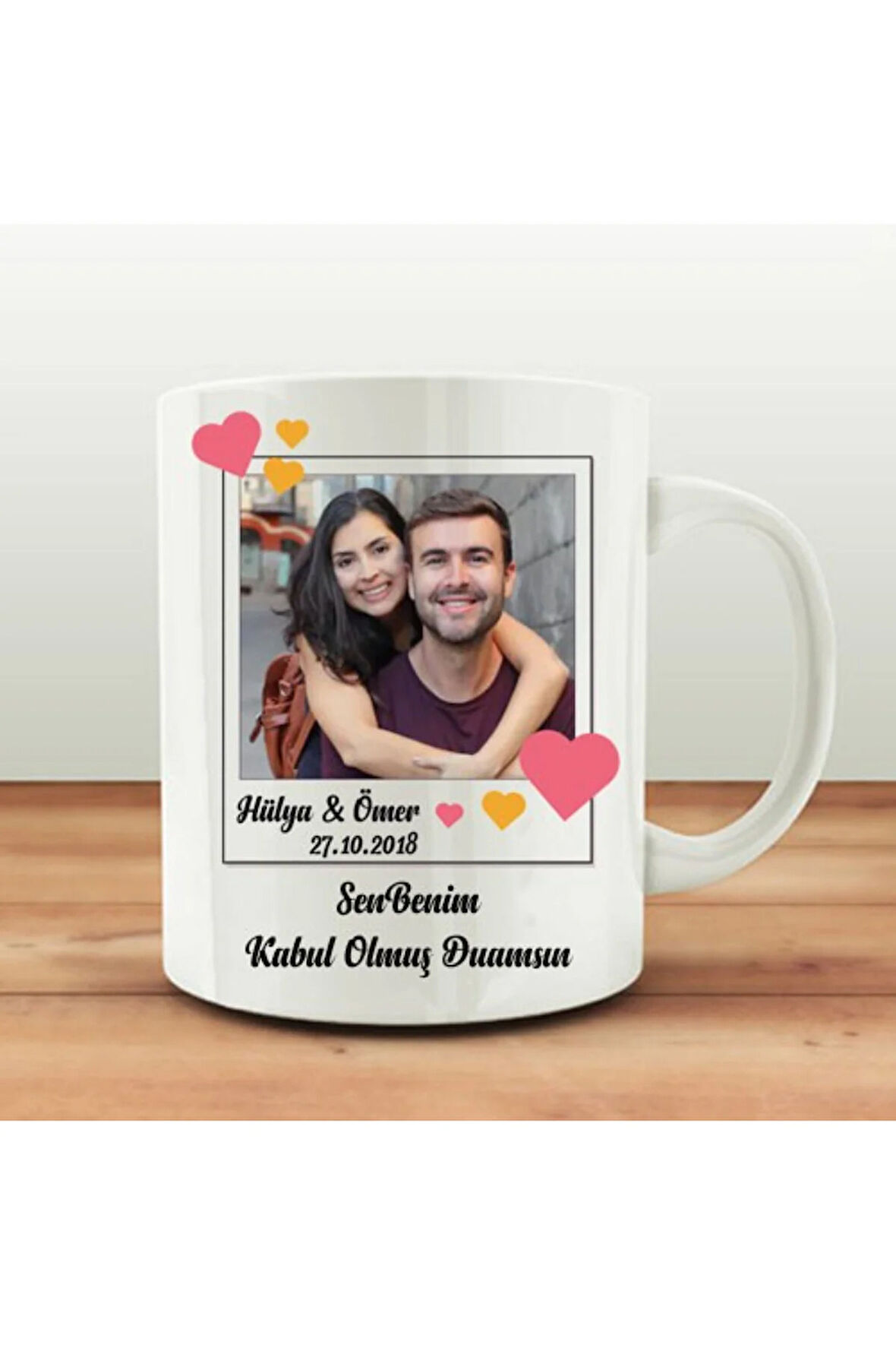 Sevgililer Gününe Özel| Kişiselleştirilebilir Sevgiliye Hediye Kupa Bardak