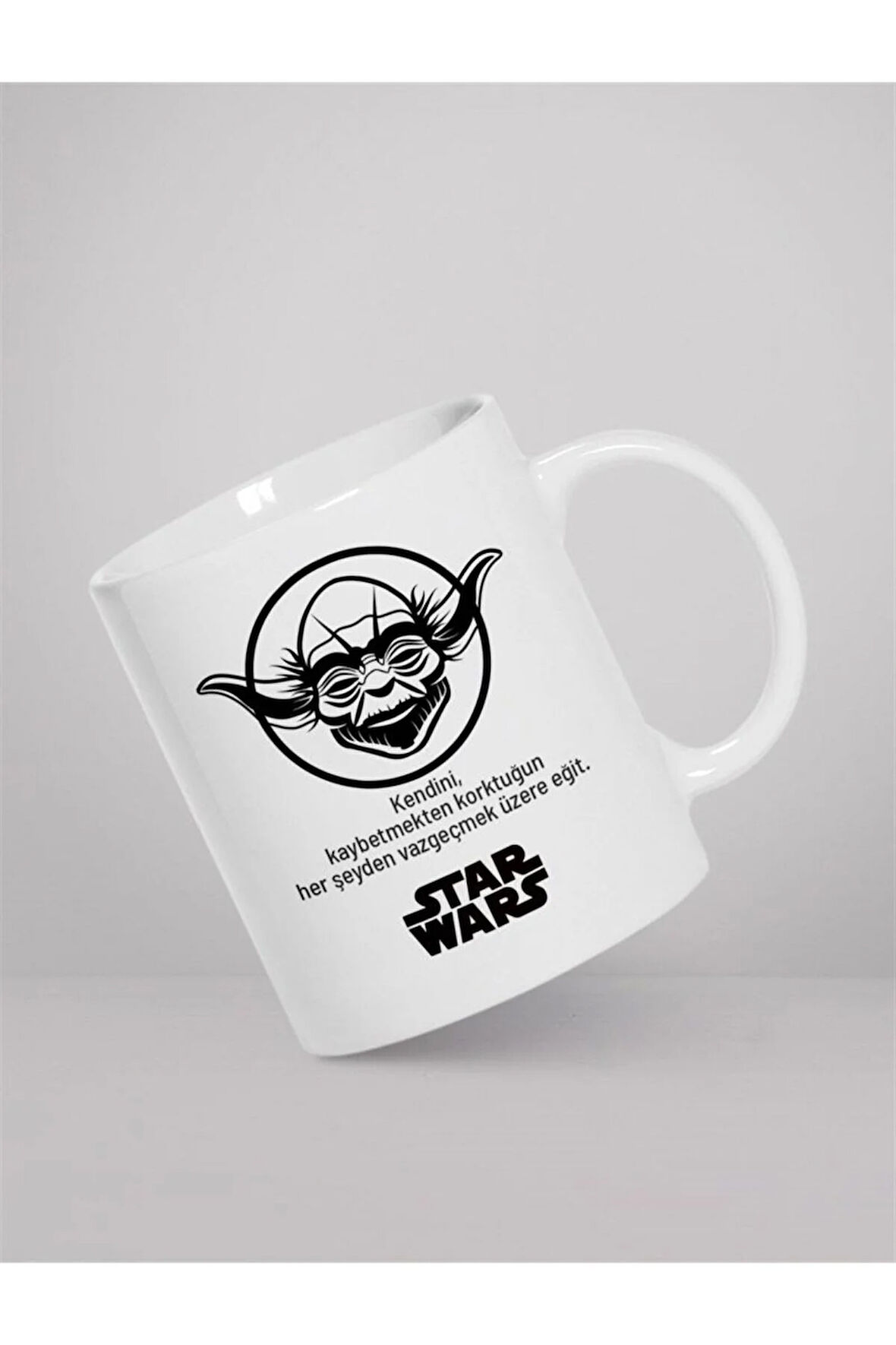 Dizi-Film Hayranlarına Özel| Hediyelik Star Wars Yoda Baskılı Kupa Bardak