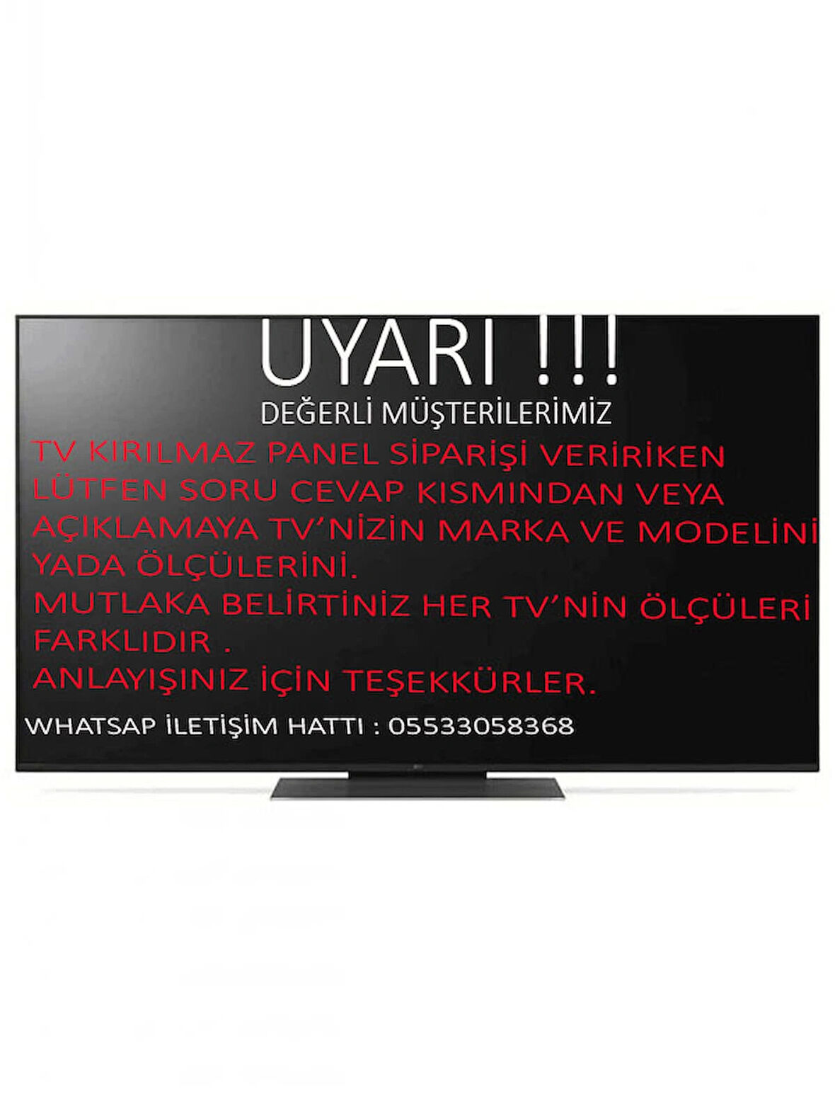 HEROGLAS TELEFUNKEN 22TF2025 22İNÇ TV EKRAN KORUYUCU