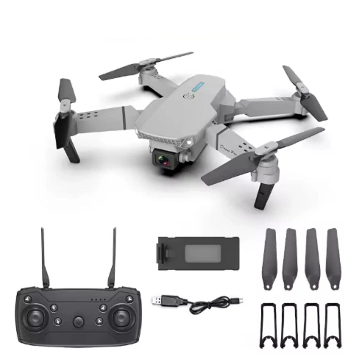 Ozmik E88 Pro Mini Drone Quadcopter Wifi Fpv Drones ile geniş açı Hd 4K kamera yüksekliği RC