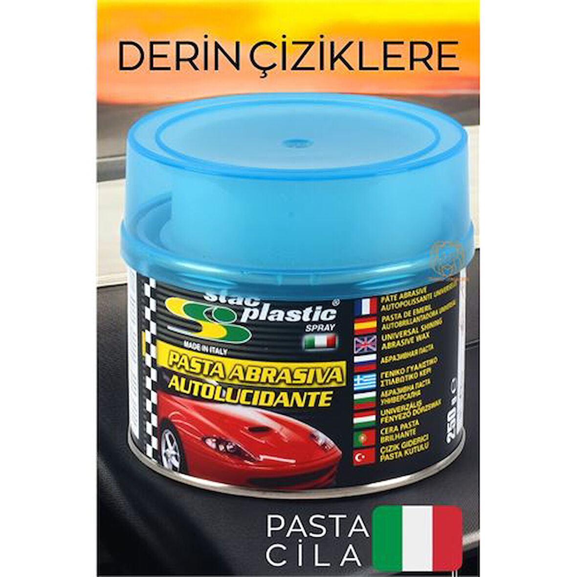 Turk Derin Çizikleri Gideren Pasta Cila  Stac Plastic Italy