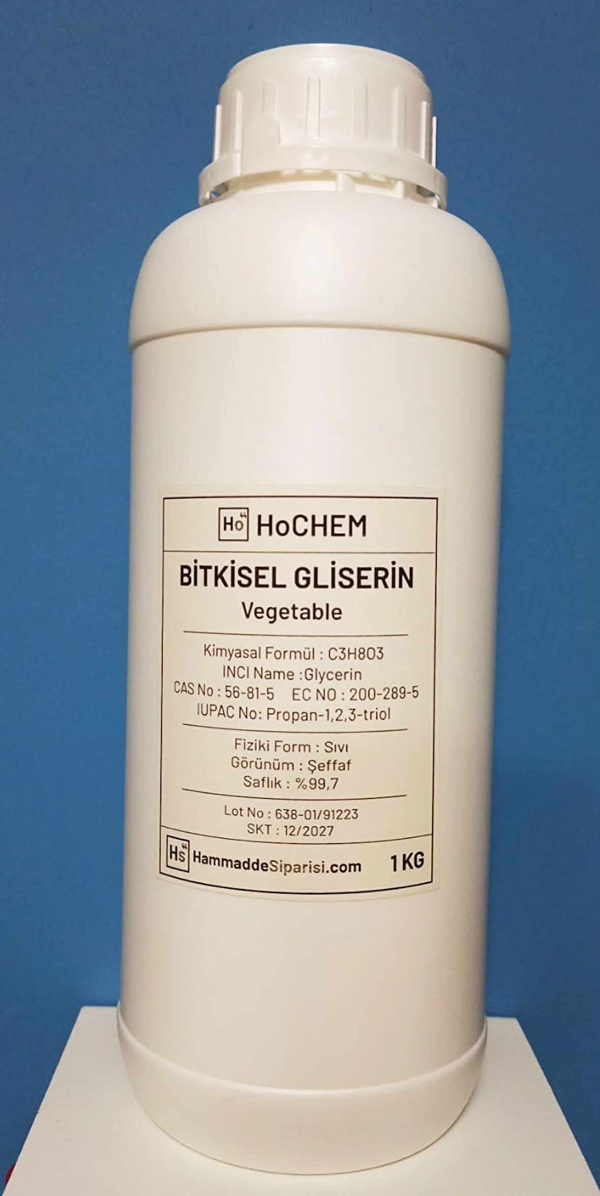 HoCHEM Kimya Bitkisel Gliserin | Glycerin 1 kg