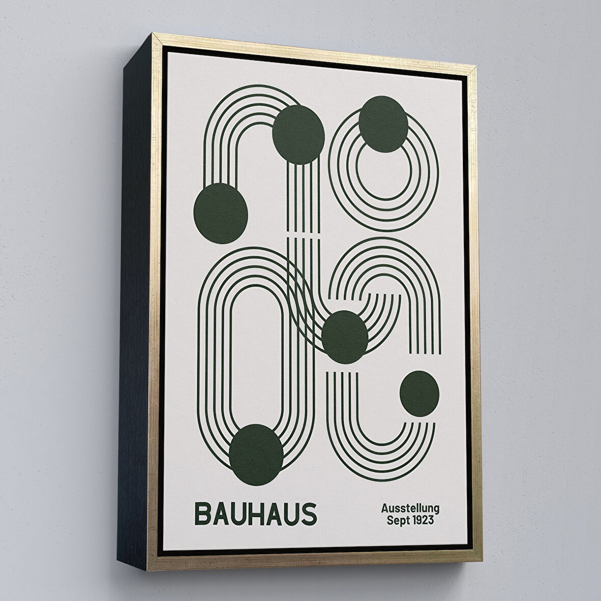 Altın Çerçeveli Sevimli Tavşan Tablosu