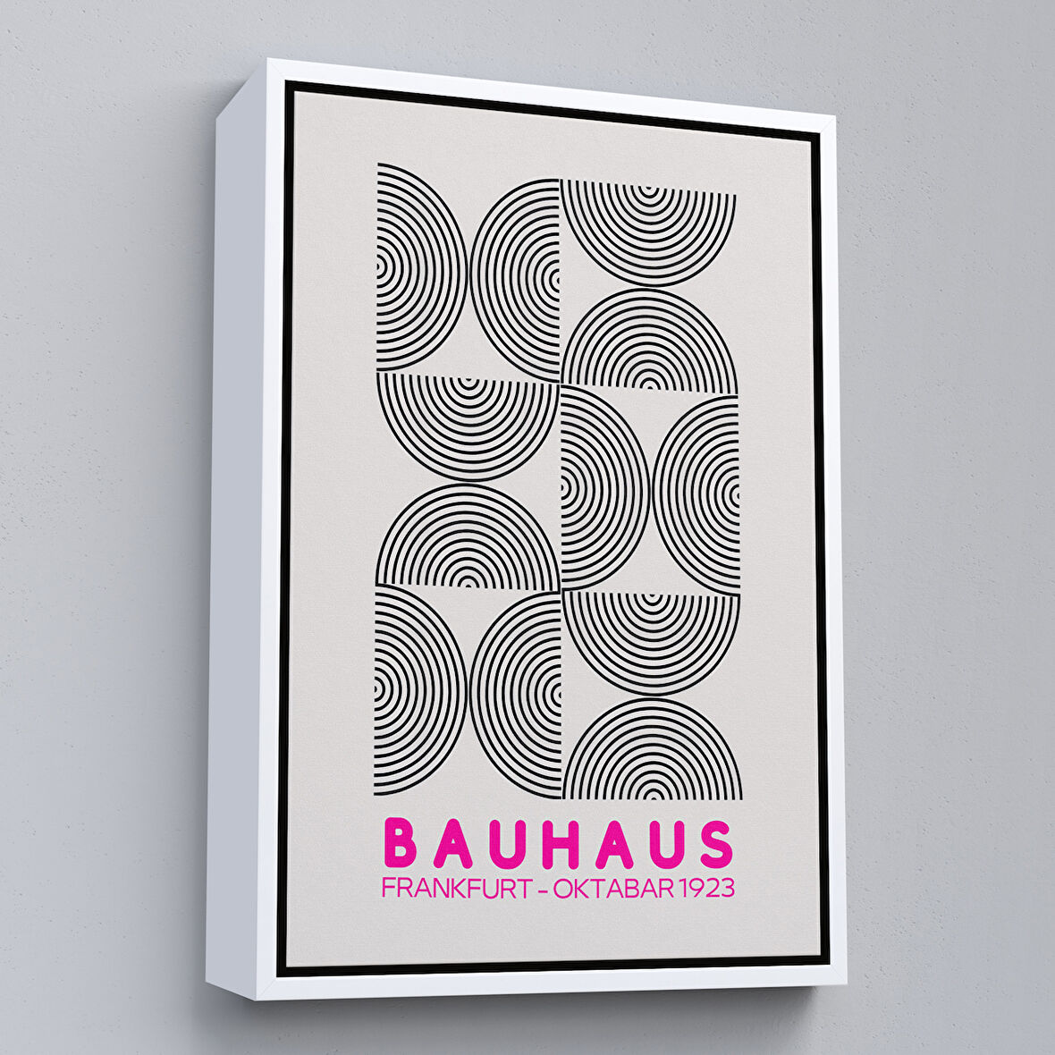 Beyaz Çerçeveli Sevimli Kaplan Tablosu