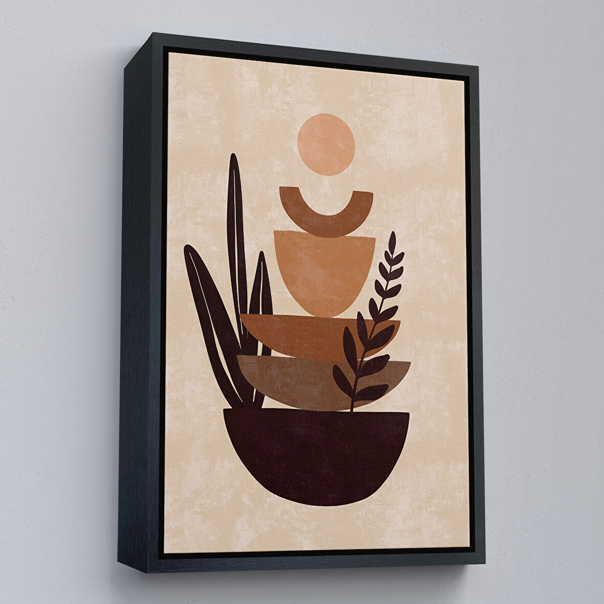 Siyah Çerçeveli Kız Çocuk Odası Sevimli Yavru Tilki Tablosu