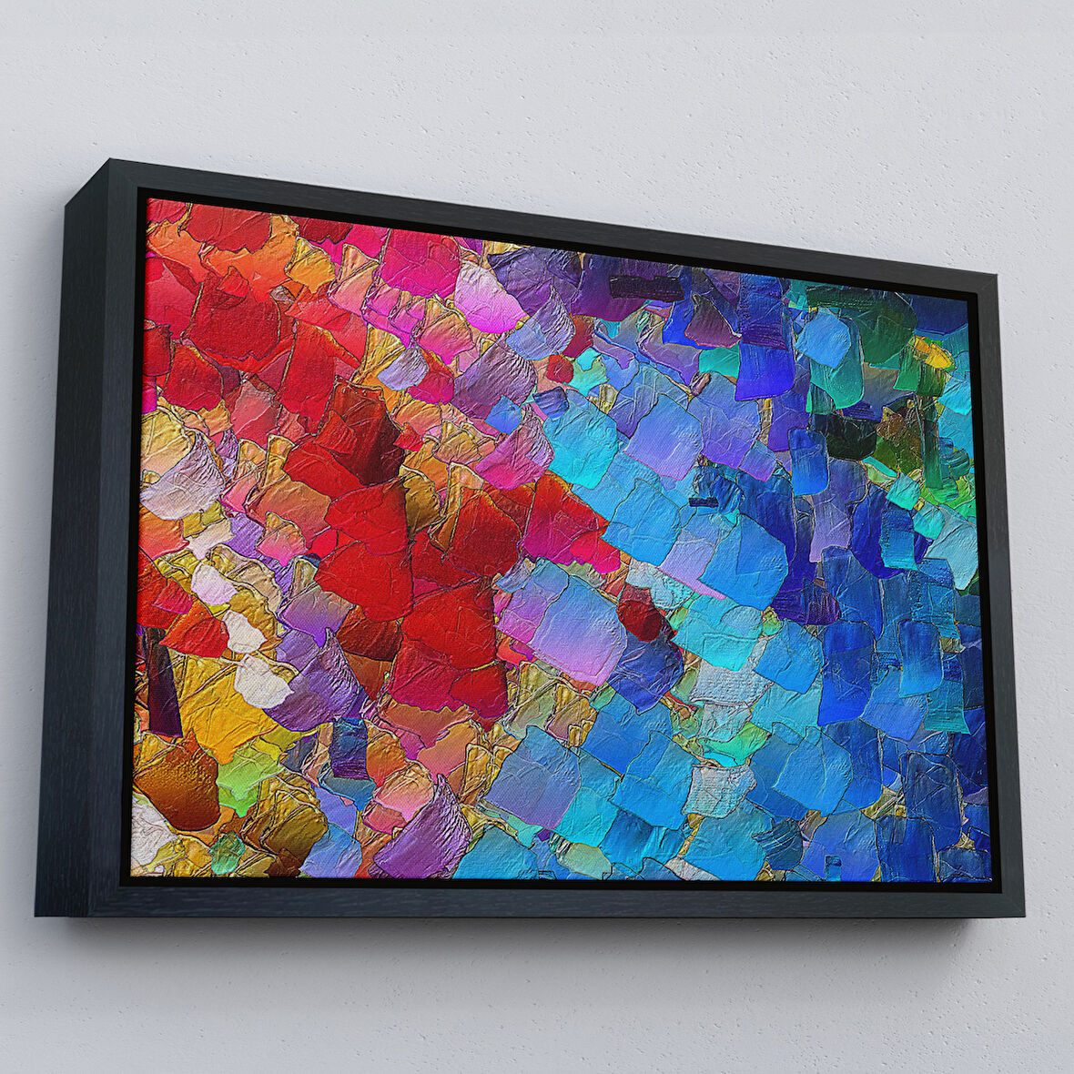 Altın Çerçeveli Kalp Isırığı Dekoratif Kanvas Duvar Tablosu