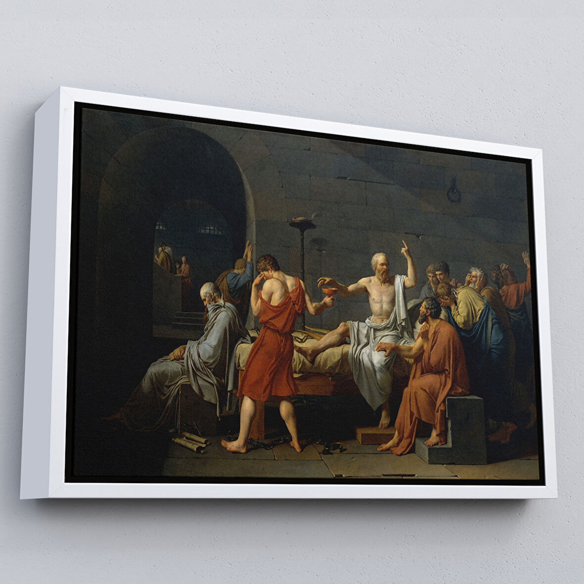 Beyaz Çerçeveli Son Akşam Yemeği Leonardo Da Vinci Kanvas Tablo