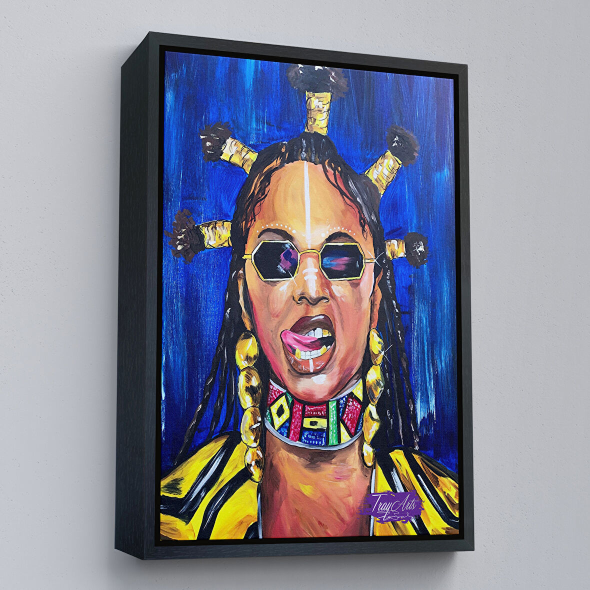 Siyah Çerçeveli Beyonce Kanvas Tablo