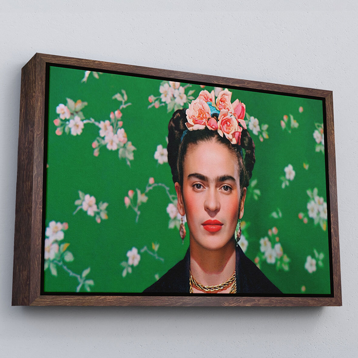 Kahverengi Çerçeveli Ünlü Ressam Kanvas Tablo