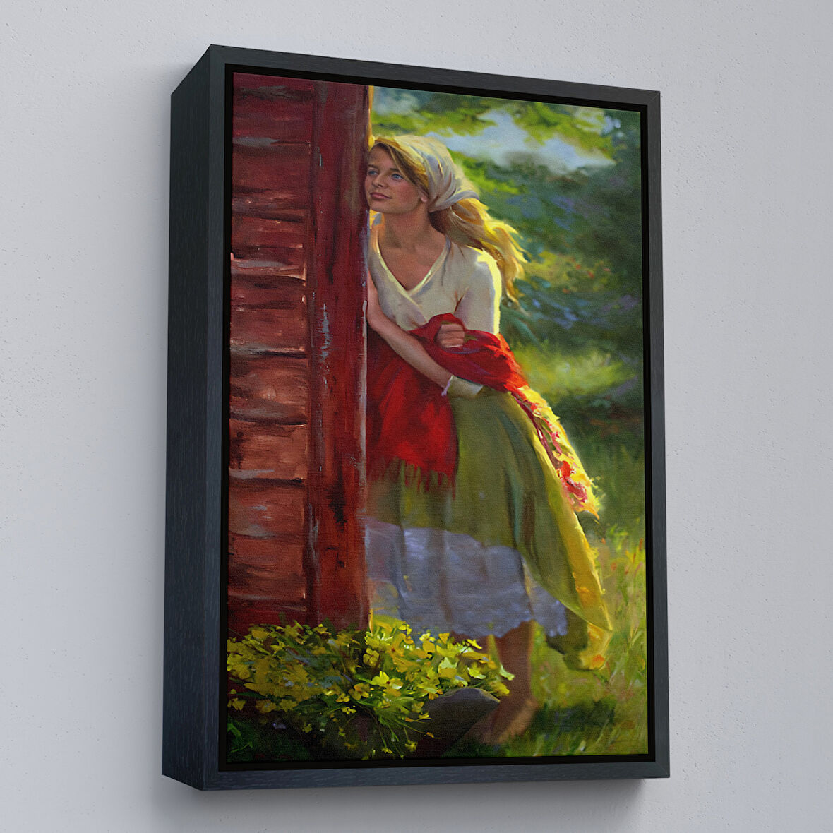 Siyah Çerçeveli Michelle Murray Amerika Köylüsü Duvar Tablosu