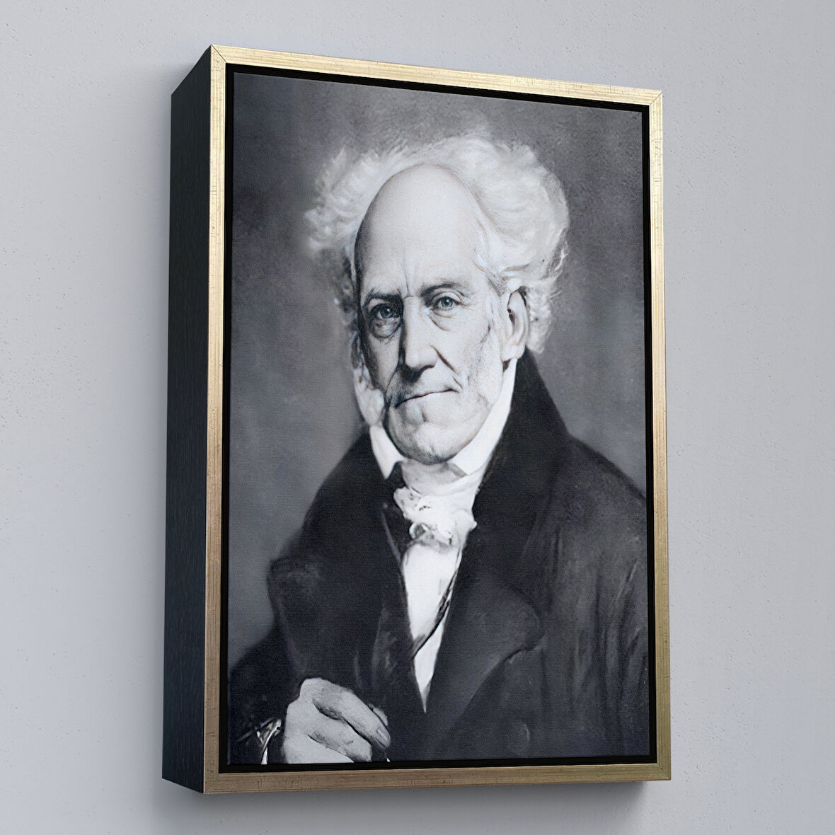 Altın Çerçeveli Arthur Schopenhauer Tablosu
