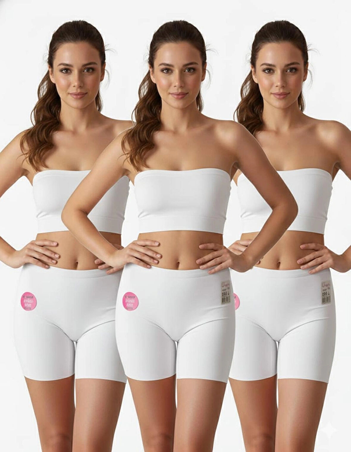 Kadın 3'lü Lazer Kesim Dikişsiz Boxer – Rahat Ve Görünmez