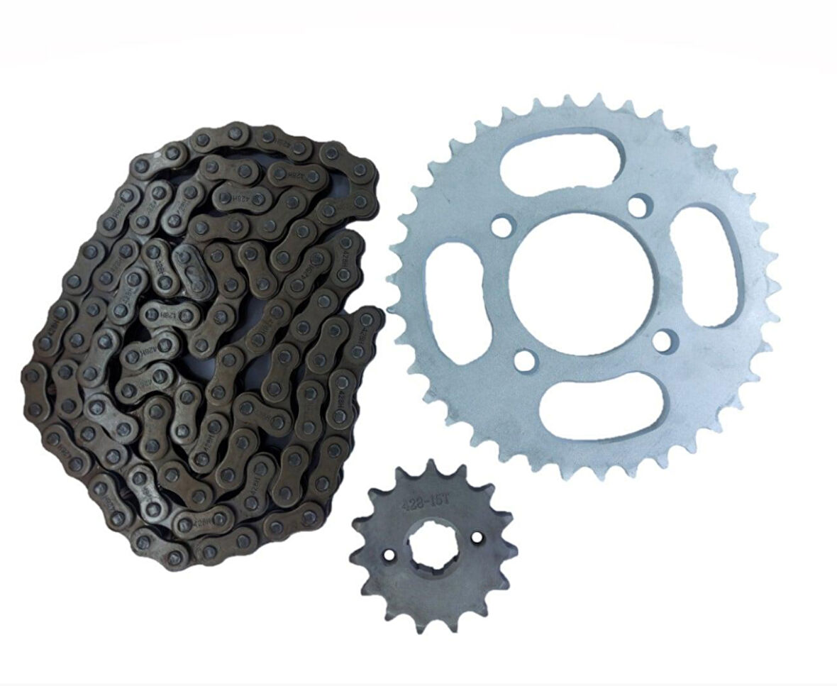 Hsgl Motorsiklet Drıft 15T /38T 428 X 116L ön arka dişli zincir set 54720