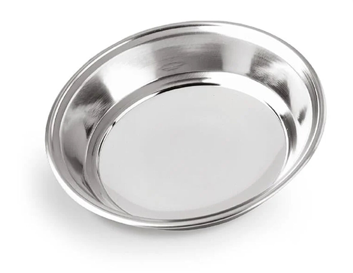 Hsgl Anadol  Servis Çelik Tabak No:2  17 cm  yemek Servis Tabağı