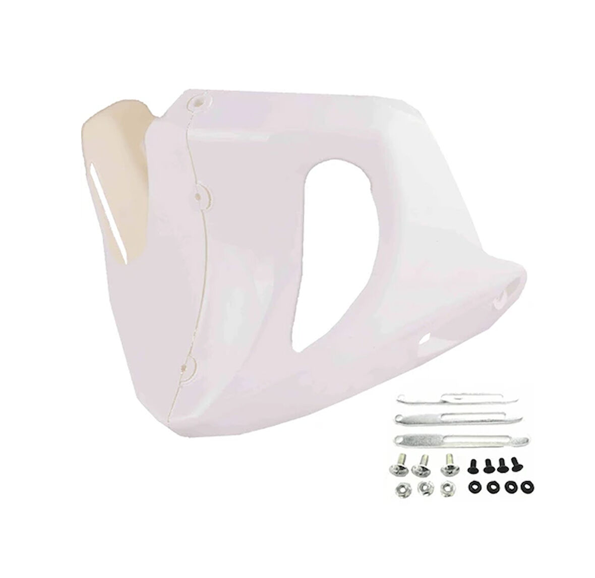 HSGL Motosiklet Motor Alt Rüzgarlık Beyaz  CG Uyumlu Dayanıklı Alt Koruma Parçası