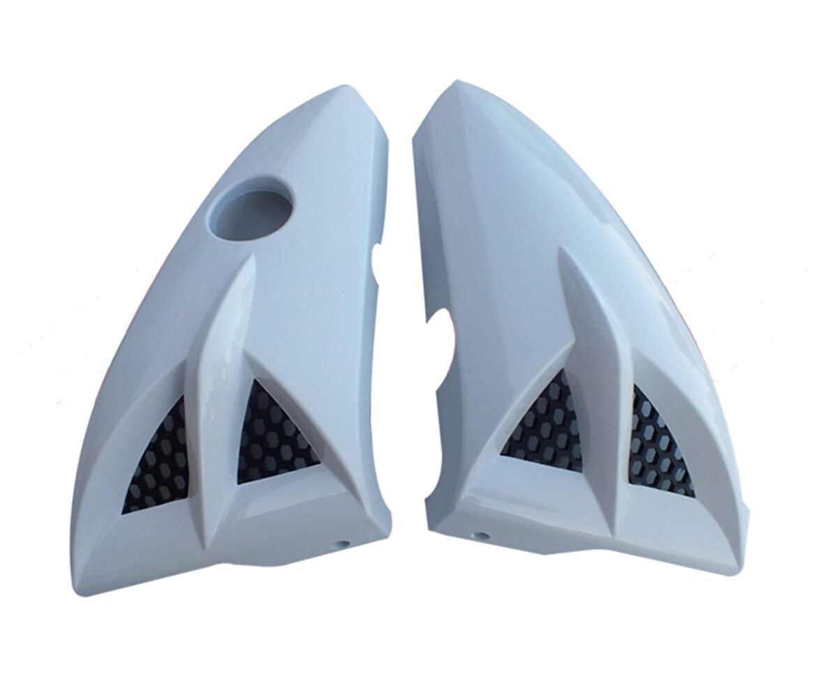 HSGL Motosiklet Depo Yan Pandizot (Bıyık) Beyaz  YBR – CG Uyumlu Şık ve Dayanıklı Yan Koruma Kaplaması