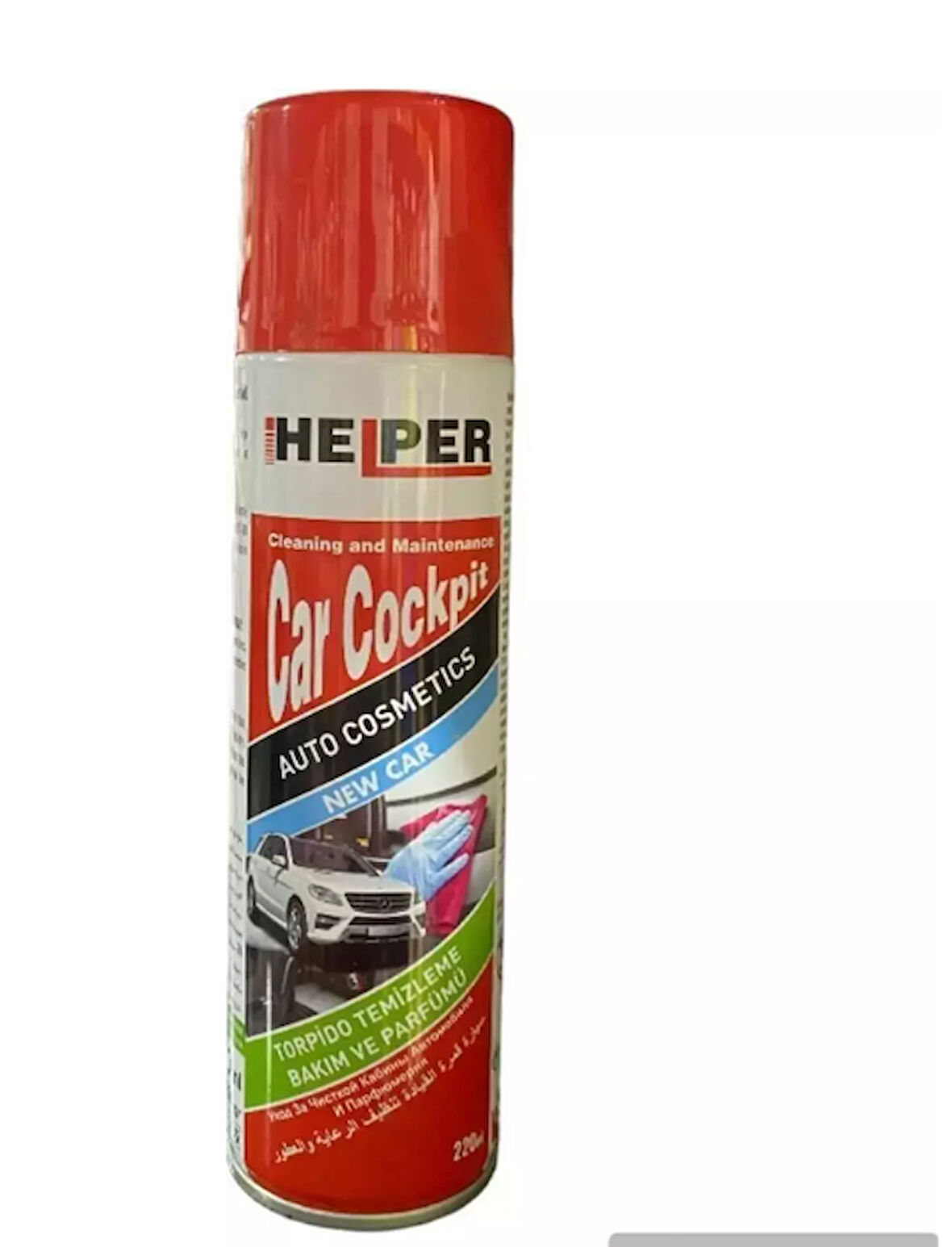 HSGL HELPER Torpido Temizleme Bakım ve Parfüm Spreyi  220 ml Parlak Görünüm Toz Tutmaz Etki Hoş Koku