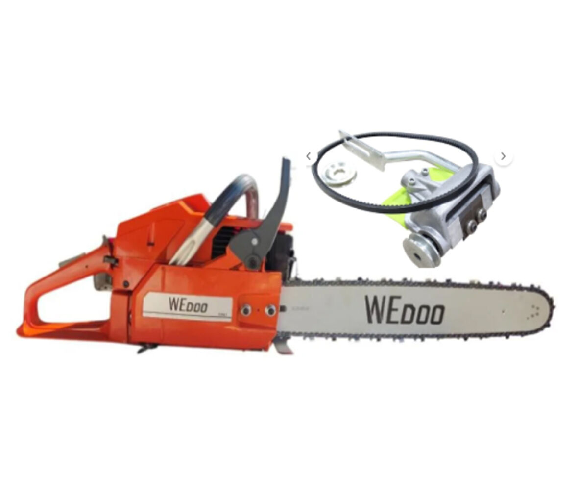 HSGL WEDO EH61 Benzinli Motorlu Testere 61.5cc 3.9BG + Kabuk Soyma Makinesi Aparatı (Profesyonel Ağaç Kesim ve Soyma Seti)