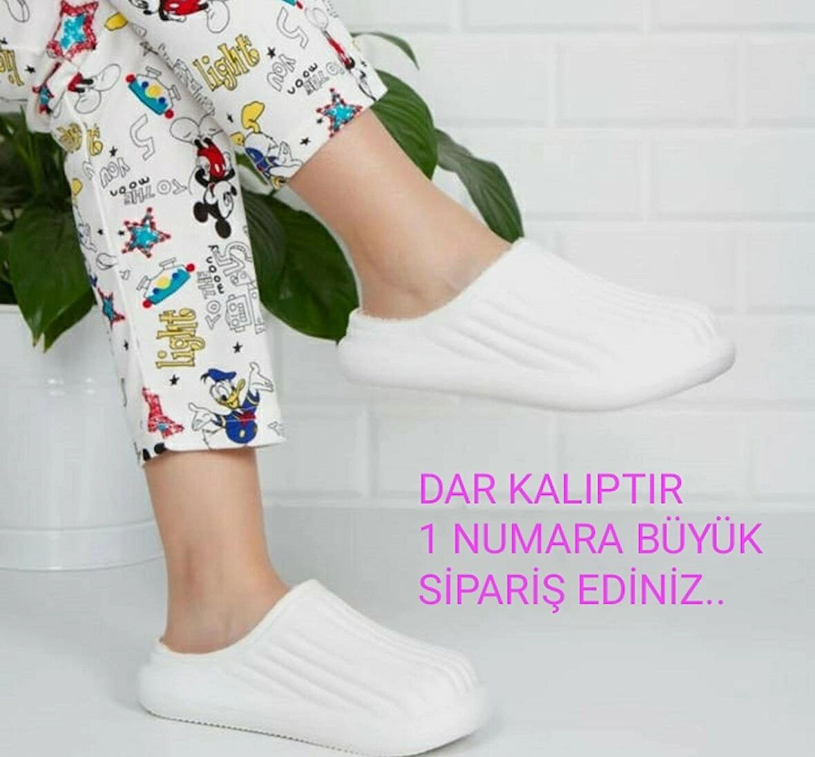 Kışlık İçi Kürklü Crocs Sabo Terlik